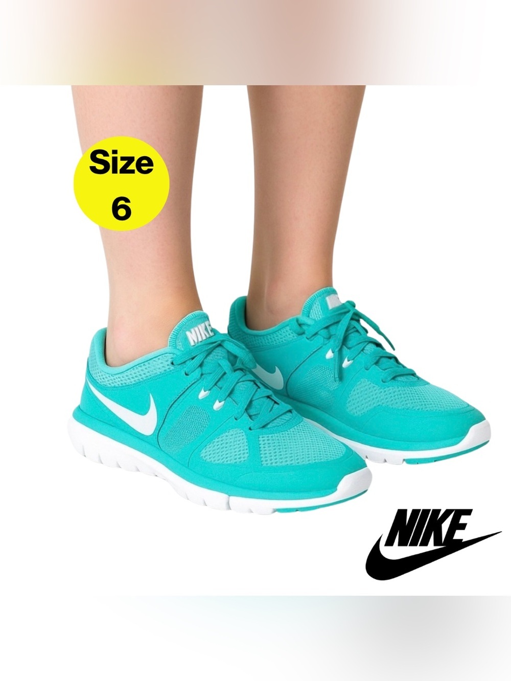 NIKE ✔️ Women's Teal Running + Athletic Sneakers (Size 6) “Flex 2014 RUN”